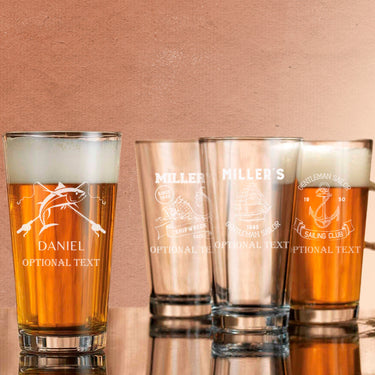Personalized Fishing Pint Glass